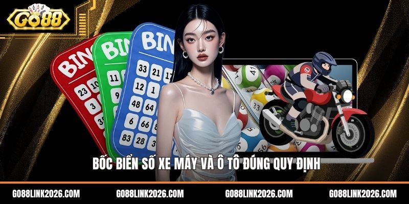 Bốc biển số xe máy và ô tô đúng quy định